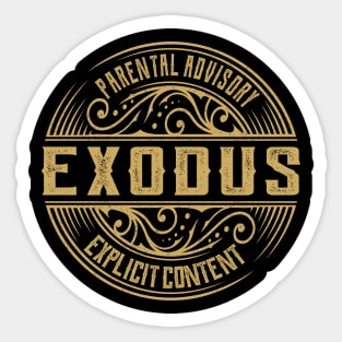 Exodus Vintage Ornament Sticker